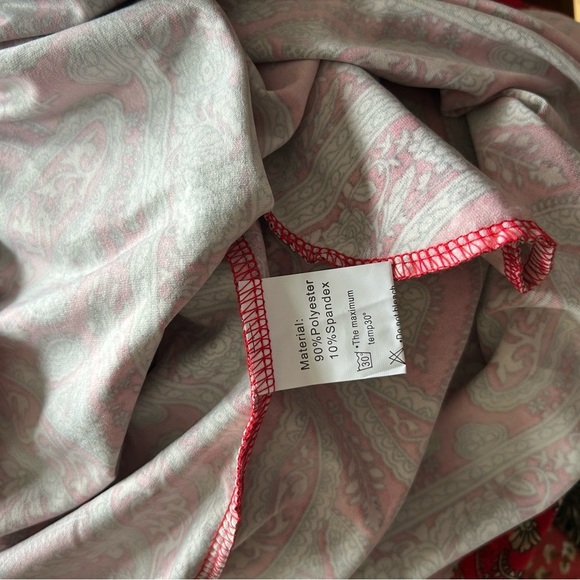 Paisley Red Sleeveless Dress w Pockets - Picture 9 of 15